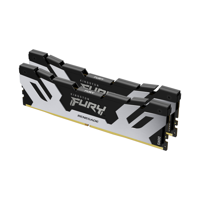 Kingston Technology FURY 32 GB 6400 MT/s DDR5 CL32 DIMM (Kits de 2) Renegade Silver