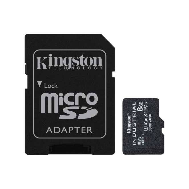 Kingston Technology Industrial 8 GB MicroSDHC UHS-I Clase 10