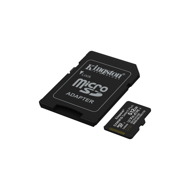 Kingston Technology 512GB microSDXC Canvas Select Plus en dispositivos móviles