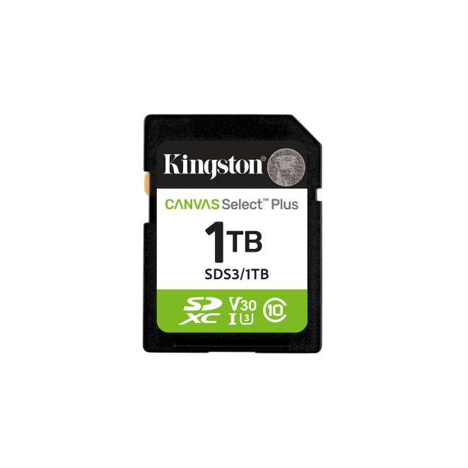 Kingston Technology 1 TB SDXC Canvas Select Plus Gen3 foto del producto