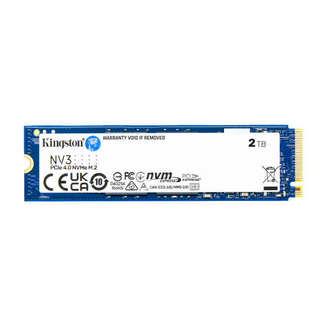 Kingston Technology 2000G NV3 M.2 2280 NVMe SSD operando dentro de un sistema