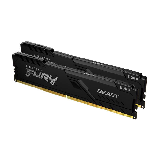Kingston Technology FURY Beast 64GB 3600MT/s DDR4 CL18 DIMM (Kit de 2) Black