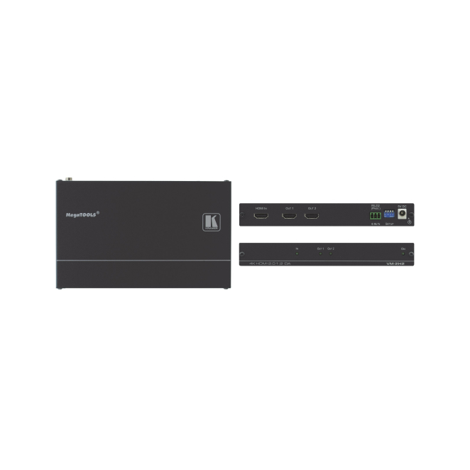 Kramer Electronics VM-2H2 amplificador de línea de video Negro