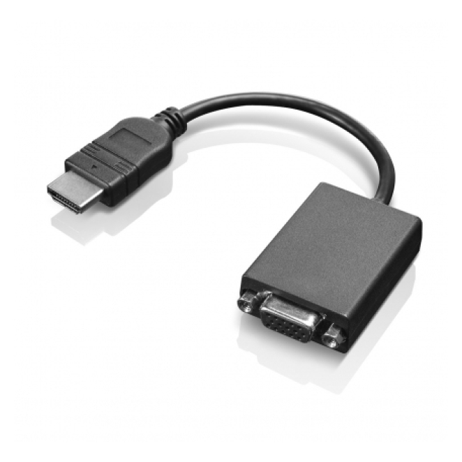Lenovo HDMI / VGA 0,2 m Negro