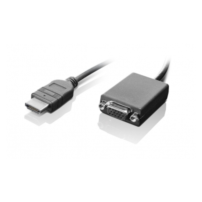 Lenovo HDMI / VGA 0,2 m Negro cable adaptador