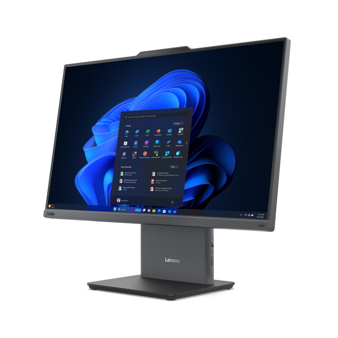 Lenovo ThinkCentre neo 50a 24 en escritorio de oficina