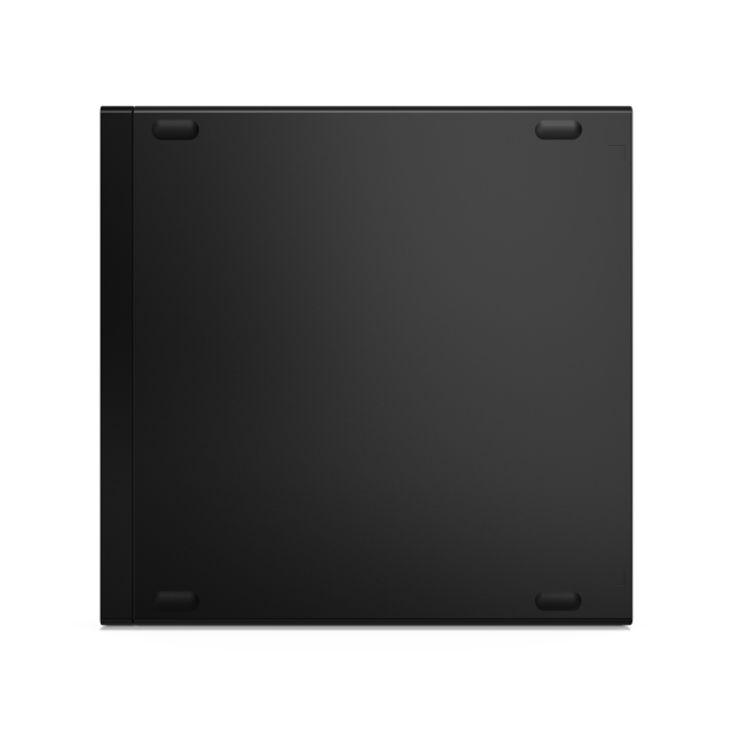 Vista de la parte trasera del Lenovo ThinkCentre M70q mini PC