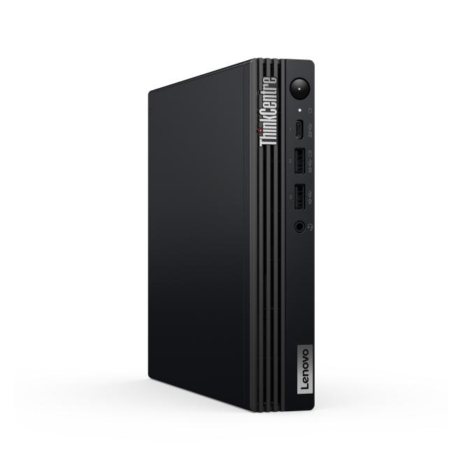 Lenovo ThinkCentre M70q Gen 5 vista frontal y lateral