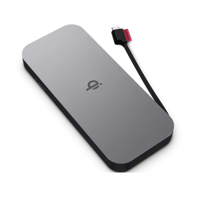Lenovo 40ALLG1WWW batería externa Ión de litio 10000 mAh Cargador inalámbrico Negro