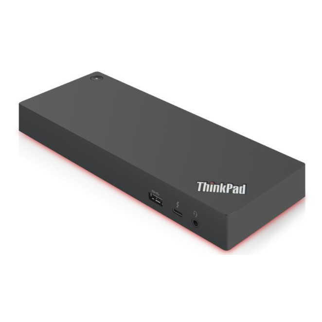 Lenovo 40AN0135EU base para portátil y replicador de puertos Alámbrico Thunderbolt 3 Negro, Rojo