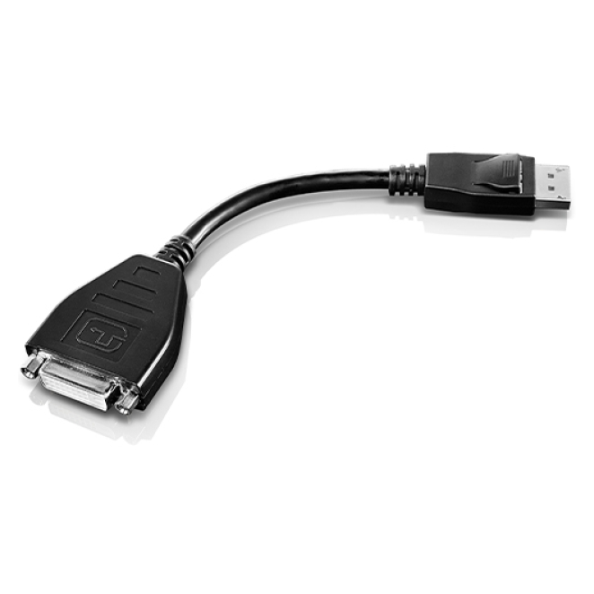 Lenovo 45J7915 adaptador de cable de vídeo 0,2 m DVI-D DisplayPort Negro
