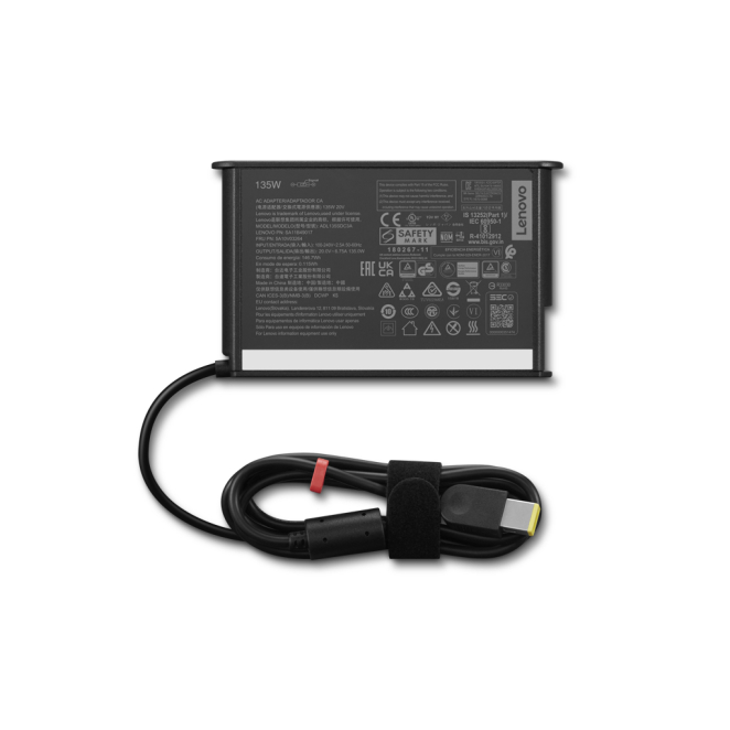 Lenovo 4X21L38724 adaptador e inversor de corriente Interior Negro