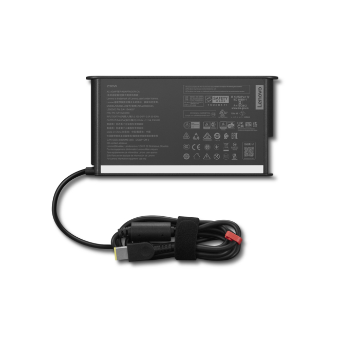 Lenovo 4X21L38742 adaptador e inversor de corriente Interior 230 W Negro