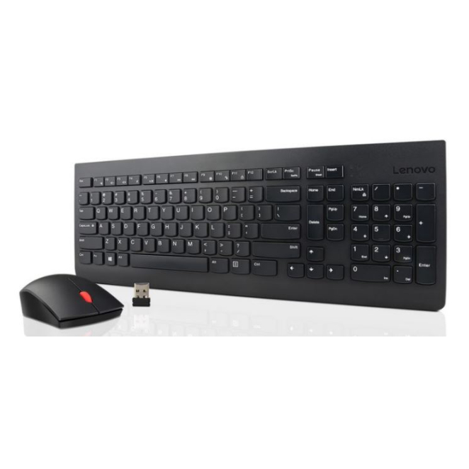 Lenovo 4X30M39497 teclado Ratón incluido Universal RF inalámbrico QWERTY Inglés de EE. UU. Negro