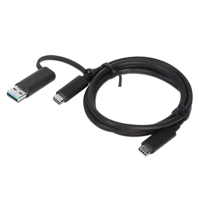Lenovo 4X90U90618 cable USB USB 3.2 Gen 1 (3.1 Gen 1) 1 m USB A/USB C USB C Negro