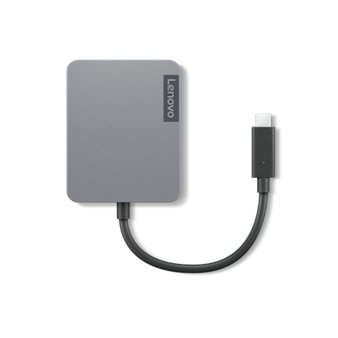 Lenovo 4X91A30366 base para portátil y replicador de puertos Alámbrico USB 2.0 Type-C Gris
