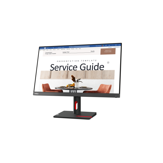 Monitor Lenovo ThinkVision S24i-30 con fondo blanco