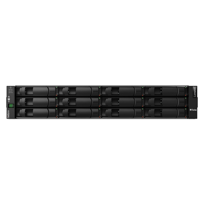 Lenovo ThinkSystem DE2000H unidad de disco multiple 0 TB Bastidor (2U) Negro