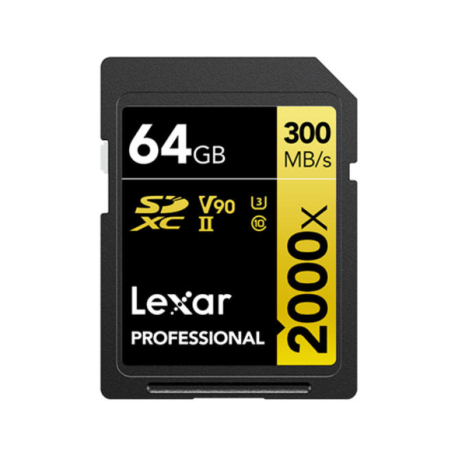 Lexar Professional 2000x 64 GB SDHC UHS-II Clase 10