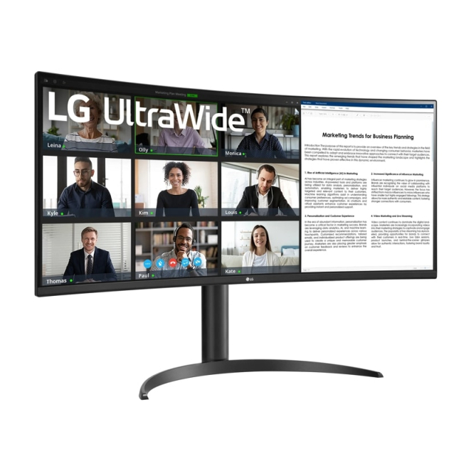 LG 34WR55QK-B Diseño ultrawide
