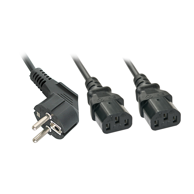 Lindy 30048 cable de transmisión Negro CEE7/14