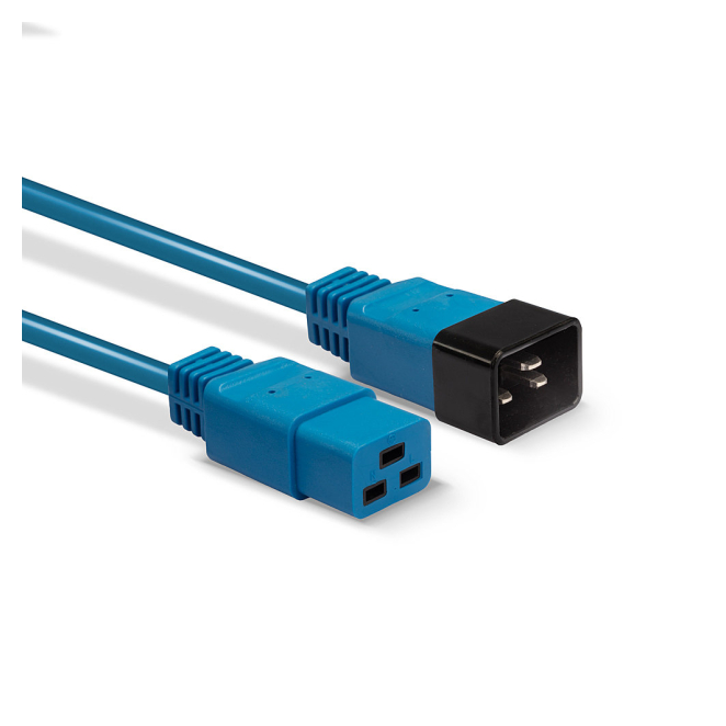 Lindy cable azul 3m acoplador C19 a C20