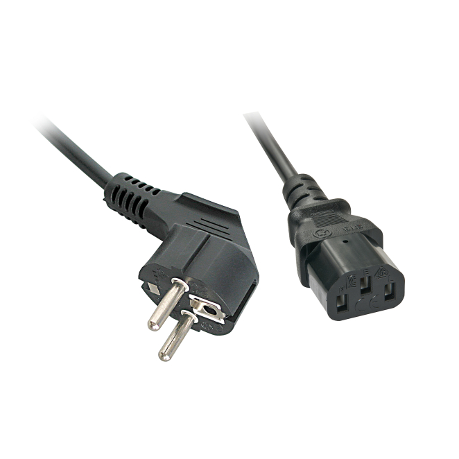 Lindy 30334 cable de transmisión Negro 0,7 m Enchufe tipo A IEC C13