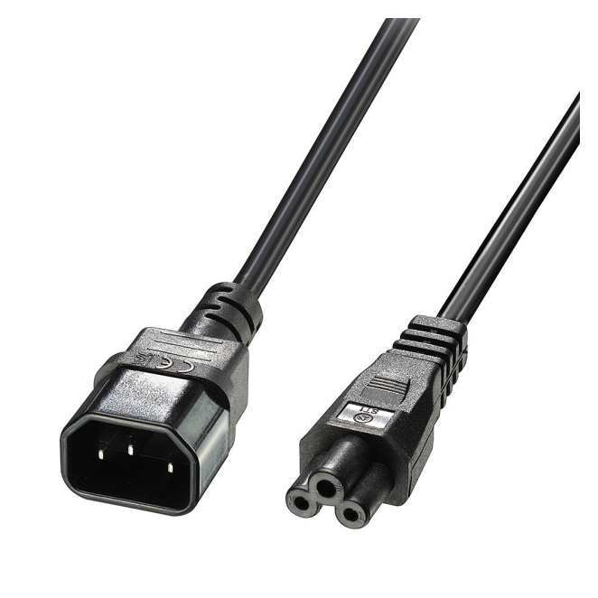 Lindy 30342 cable de transmisión Negro 3 m C14 acoplador C5 acoplador