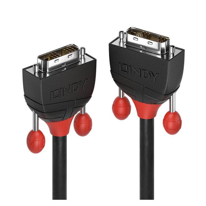 Lindy 36256 cable DVI 2 m DVI-D Negro