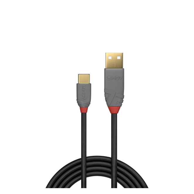 Cable USB Lindy 36888 con conector USB A y USB C
