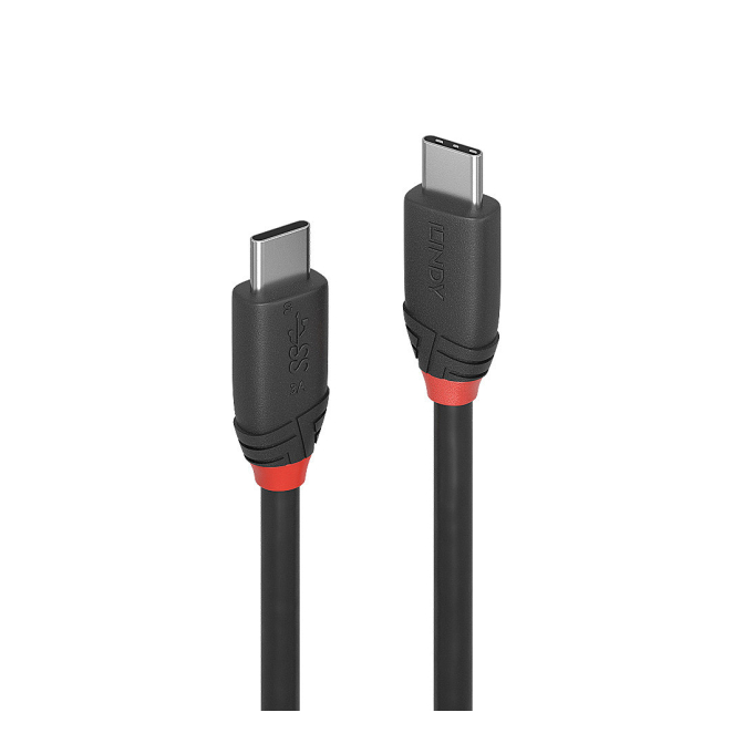 Lindy 36905 cable USB USB 3.2 Gen 1 (3.1 Gen 1) 0,5 m USB C Negro