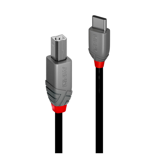 Lindy 36942 cable USB USB 2.0 2 m USB C USB B Negro