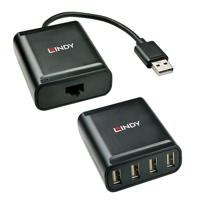 Lindy 42679 hub de interfaz USB 2.0 Negro