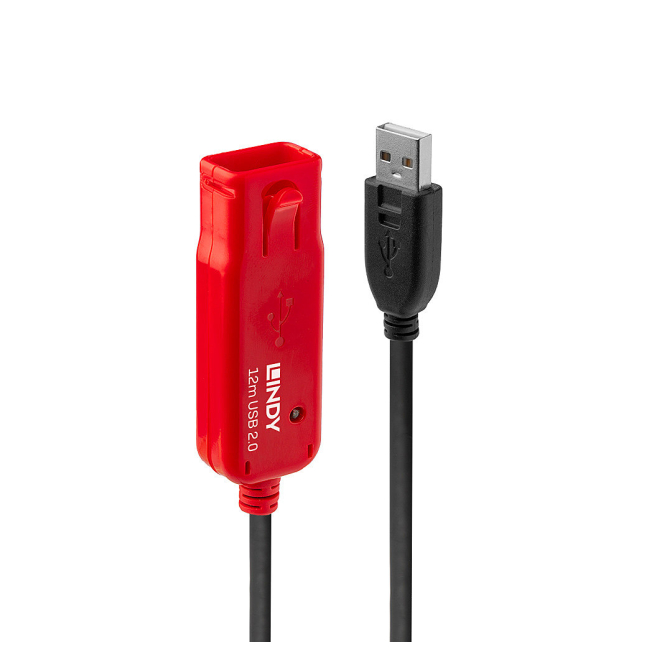 Lindy 42782 cable USB USB 2.0 12 m USB A Negro