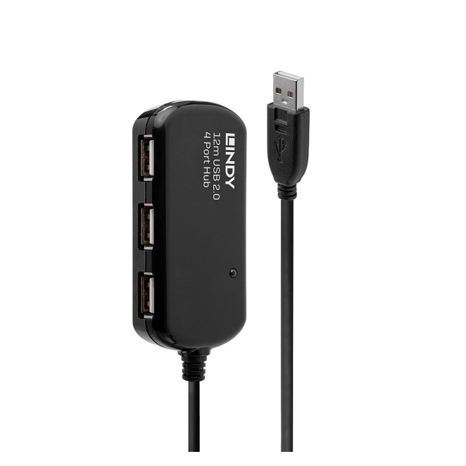 Lindy 42783 hub de interfaz 480 Mbit/s Negro