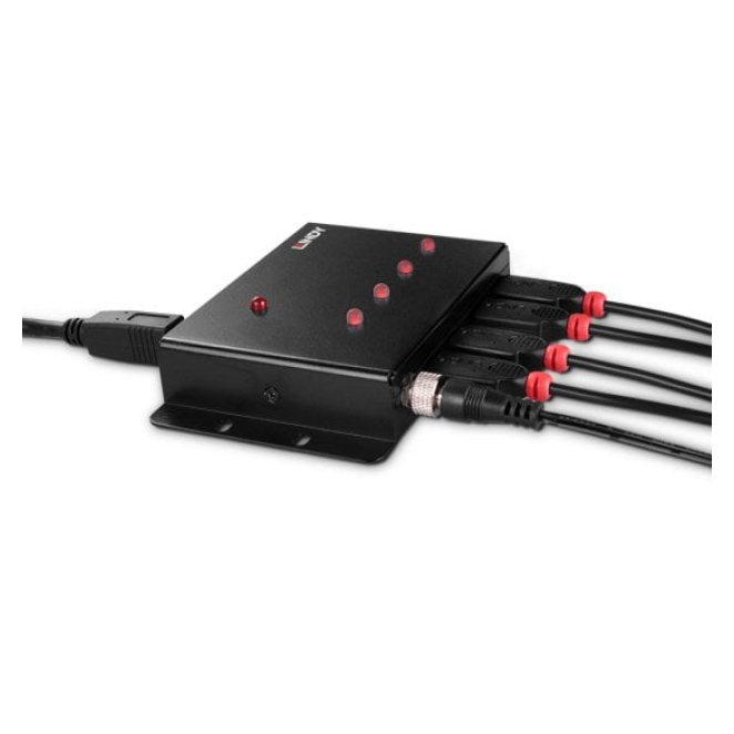 Lindy 43374 hub de interfaz USB múltiples puertos