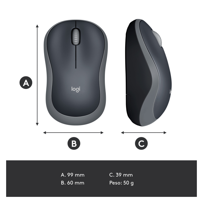 Logitech M185 en uso diario