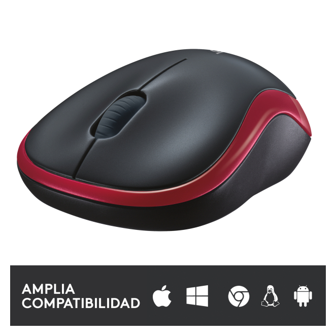 Logitech M185 ergonomic ambidextrous design