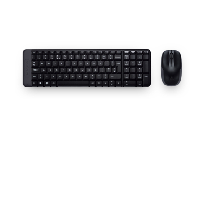 Logitech Wireless Combo MK220 teclado Ratón incluido Oficina USB Español Negro