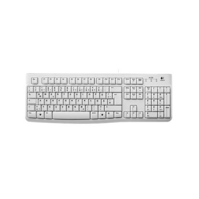 Logitech Keyboard K120 for Business teclado Oficina USB QWERTZ Alemán Blanco