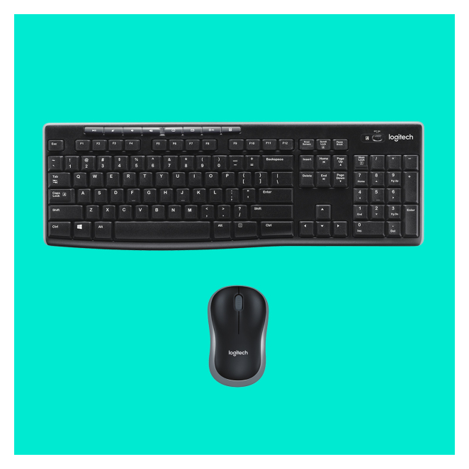 comodidad ergonómica del teclado y ratón Logitech MK270