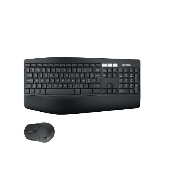 Logitech 920-008222 teclado Ratón incluido Universal RF Wireless + Bluetooth AZERTY Francés Negro
