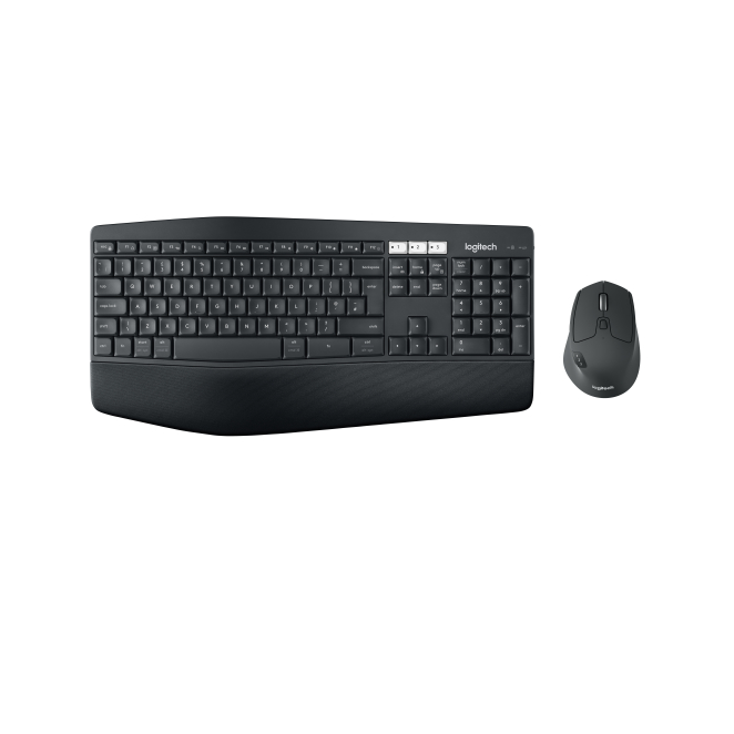 Logitech 920-008224 teclado Ratón incluido Universal RF Wireless + Bluetooth QWERTY Inglés del Reino Unido Negro