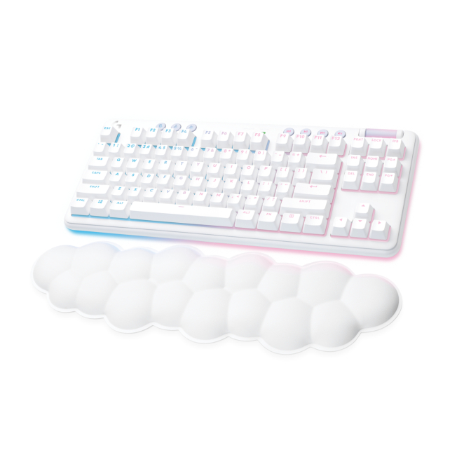 Logitech G 920-010454 teclado Juego RF Wireless + Bluetooth QWERTY Español Blanco