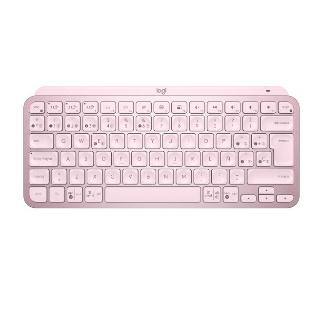 Logitech MX Keys Mini - teclado compacto en color rosa