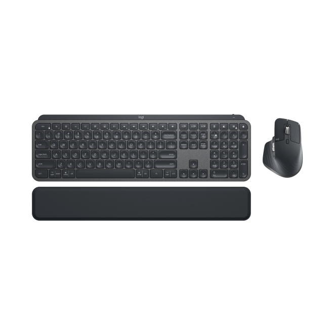 Logitech 920-010932 teclado Ratón incluido Oficina RF Wireless + Bluetooth QWERTY Inglés internacional Grafito