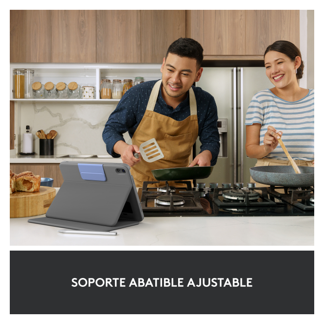 Logitech Rugged Folio en diferentes ángulos