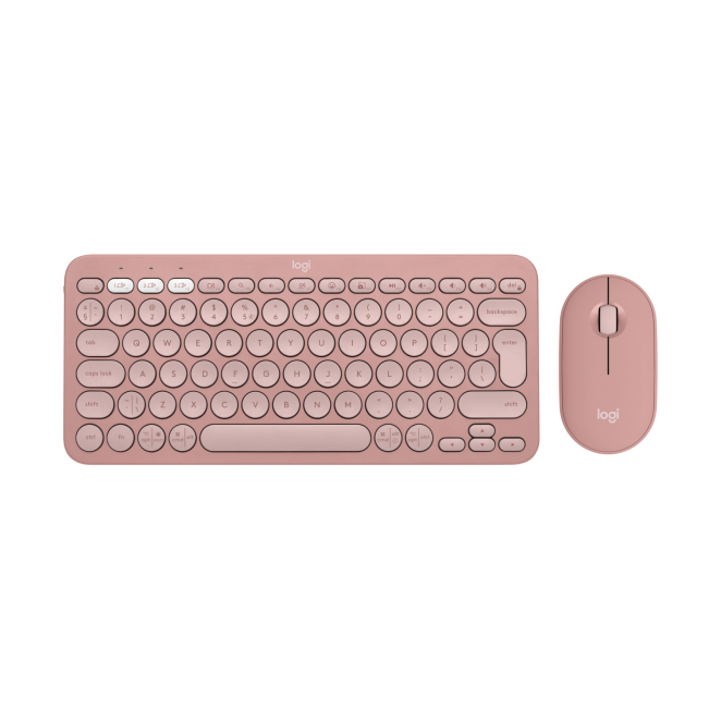 Logitech 920-012241 teclado rosa con ratón