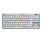 Logitech G G915 X Lightspeed teclado Juego USB + RF Wireless + Bluetooth QWERTY Internacional de EE.UU. Blanco