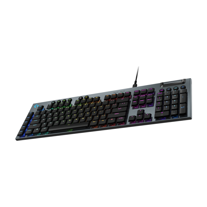 Vista lateral del teclado Logitech G G915 X